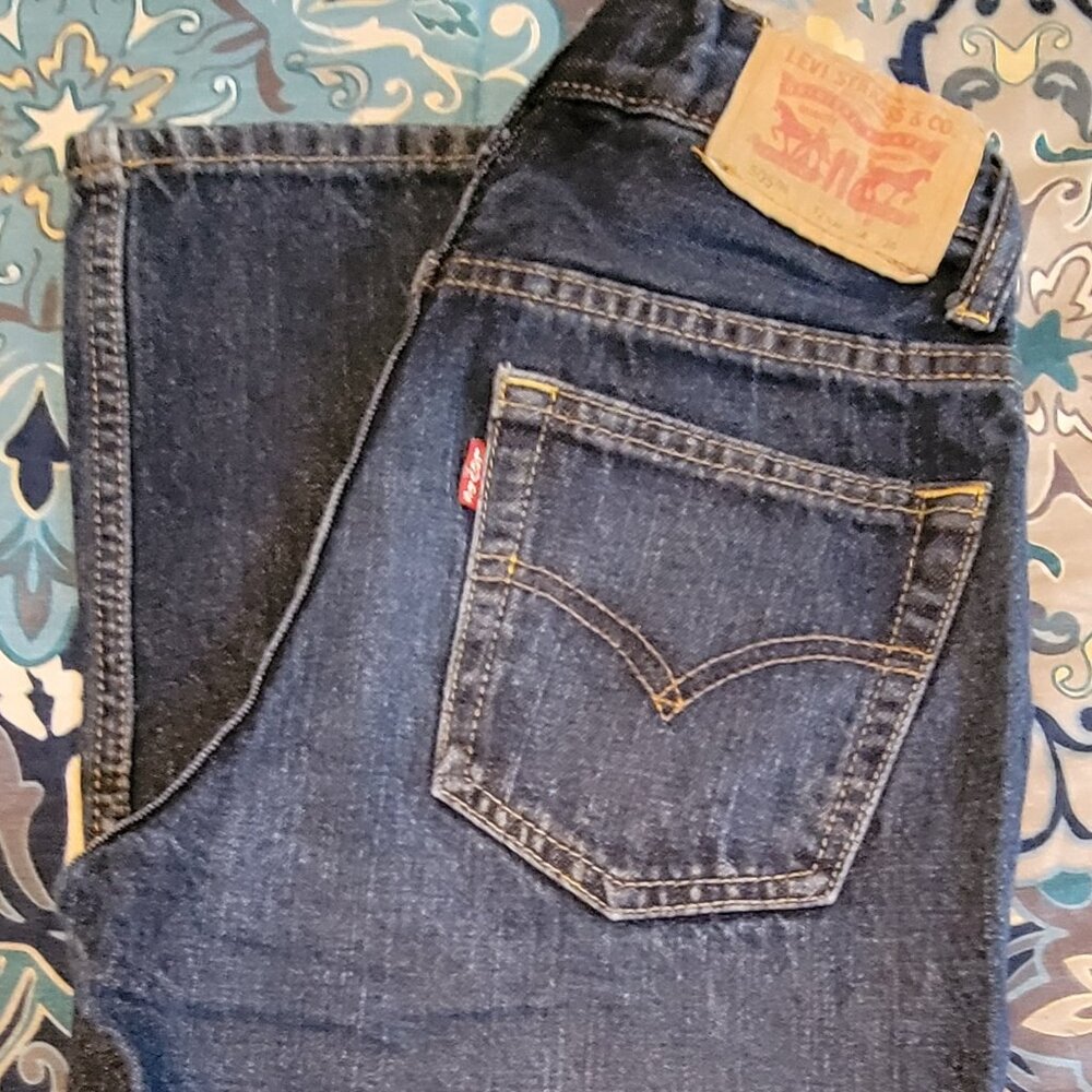 Boys Style 505 Size 12 Reg LEVI'S Jeans (24W 26L)